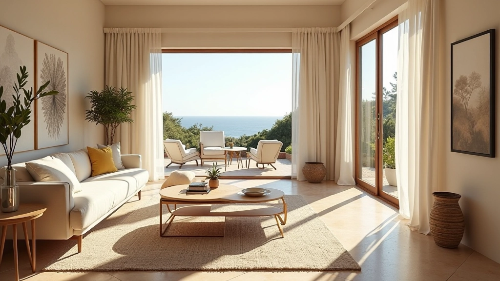 Sala aconchegante com elementos de conforto sazonal e texteis quentes